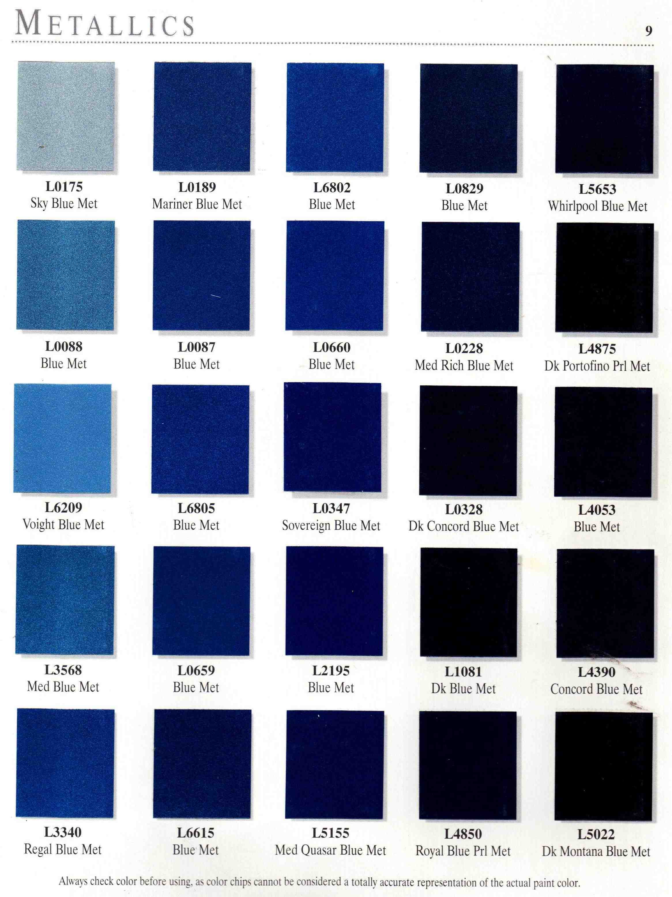 Color Chart 2 Page 9
